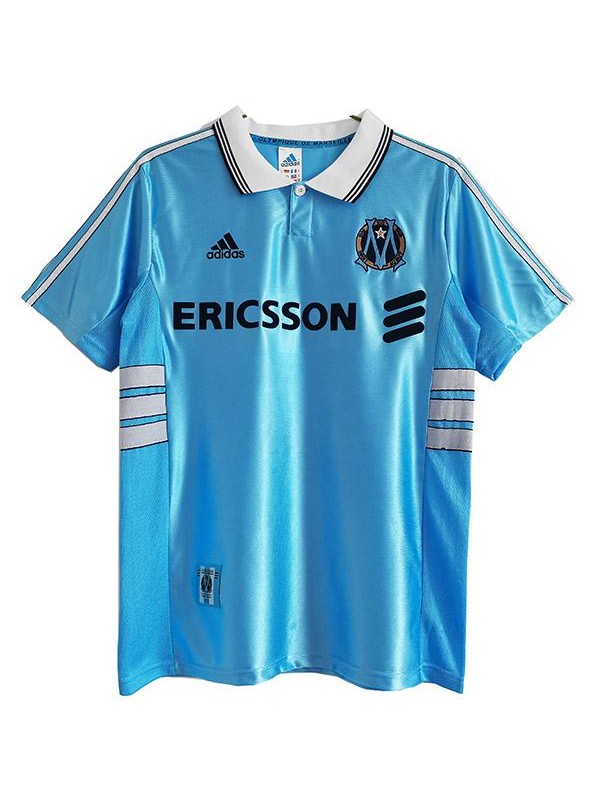 Olympique Marseille maillot rétro extérieur uniforme de football vintage pour hommes deuxième kit de football haut de sport chemise 1998-1999